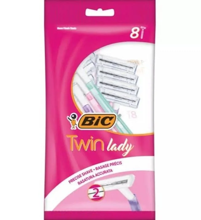 Bic Twin Lady rasoirs jetables pour femme -8 rasoirs