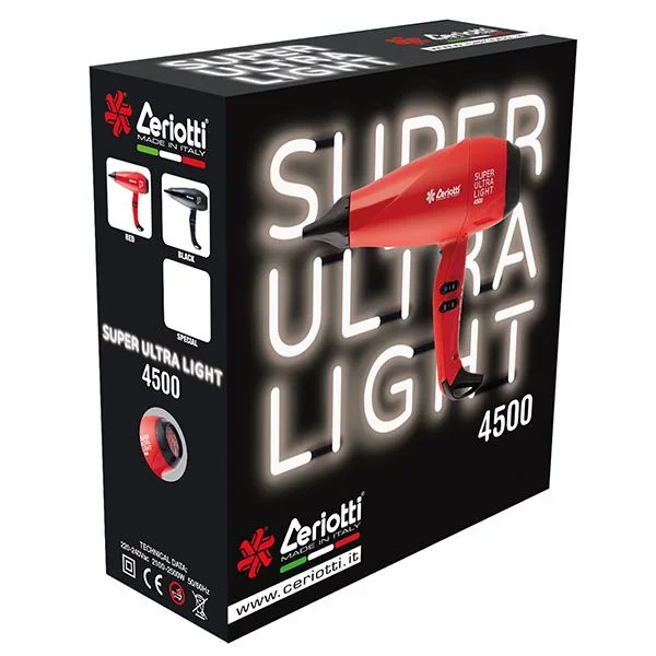 Ceriotti sèche-cheveux Super Ultra Light 4500 -rouge