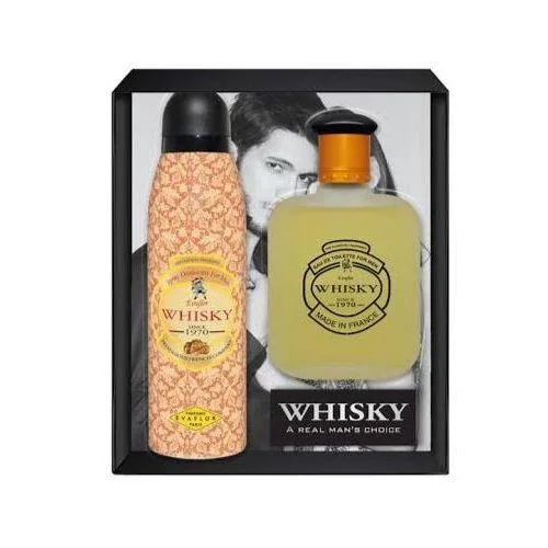 Coffret Homme Whisky Prestige Eau de Toilette   Déodorant spray -200ml