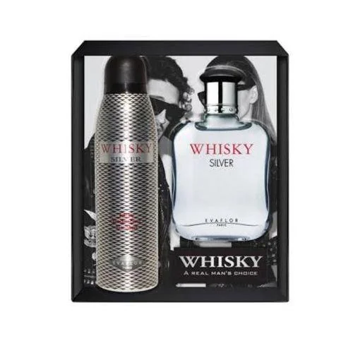 Coffret Homme Whisky Silver Eau de Toilette   Déodorant spray -200ml