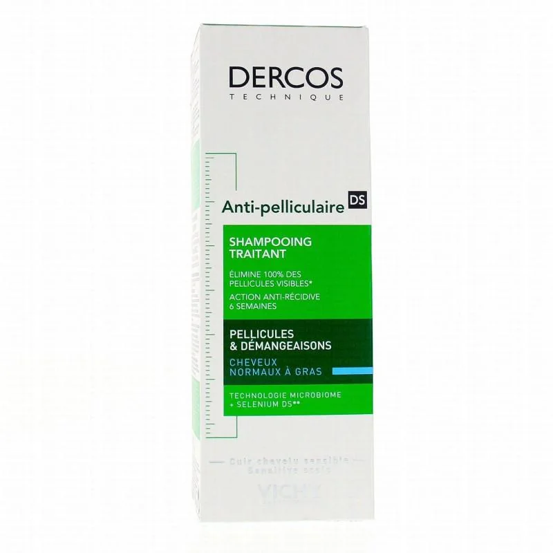 Dercos Shampooing Traitant Anti pelliculaire cheveux normaux à gras