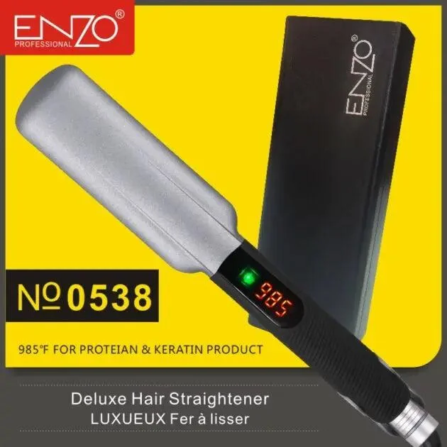 Enzo Deluxe Hair Straightener N 0538 fer à lisser 985 °F (529 °C)-gris