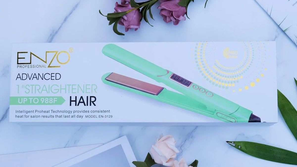 Enzo EN-3129 Lisseur à cheveux 988°F (environ 531°C) -vert