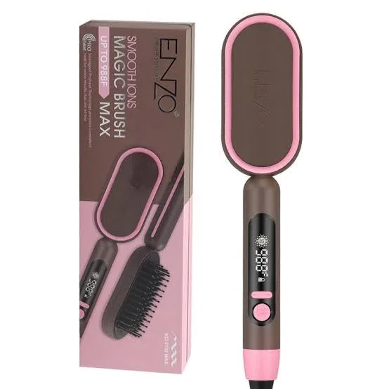 Enzo Professional brosse lissant Smooth Ions Magic Brush marron/rose
