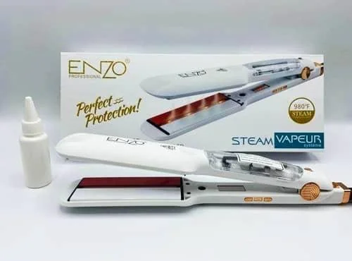Enzo professionnel STEAM VAPEUR lisseur à vapeur -blanc