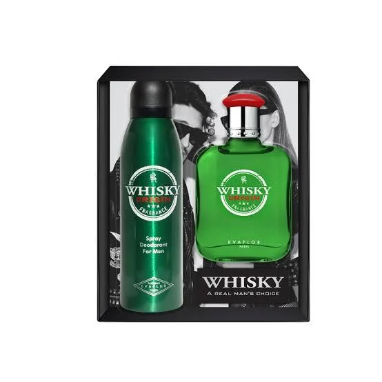 Evaflor Whisky origine Coffret Homme Whisky origine Eau de Toilette   Déodorant spray -200ml