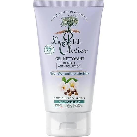 Gel Nettoyant Détox et Anti-pollution Fleur d'amandier & Moringa