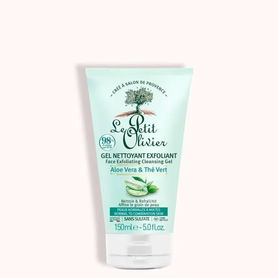 Gel Nettoyant Exfoliant Aloe Vera et Thé vert