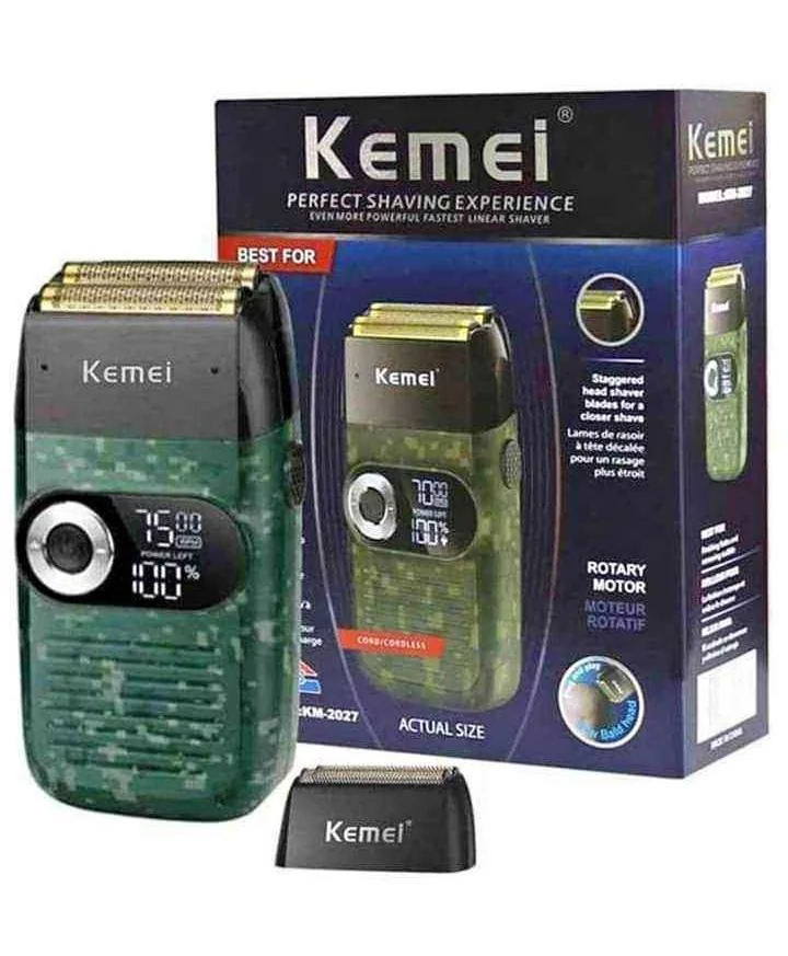 Kemei Rasoir électrique à grille (foil shaver)KM-2027-vert