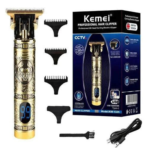 Kemei Tondeuse à cheveux professionnelle KM-1325 -Doré