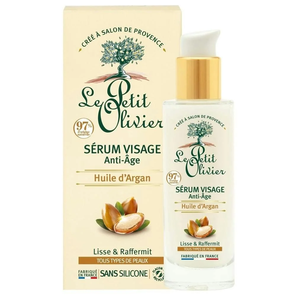 Le petit olivier Sérum Visage Anti-Âge Huile d'Argan Tous types de peaux