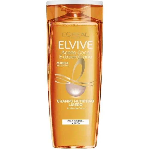L'Oréal Elvive Aceite Coco Extraordinario Shampooing nutritif léger cheveux normaux à secs