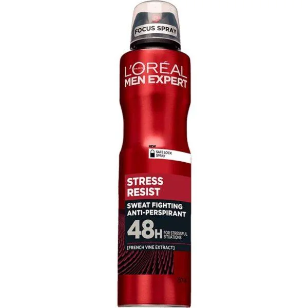 L'Oréal Men Expert Stress Resist 48H Déodorant En Spray Homme