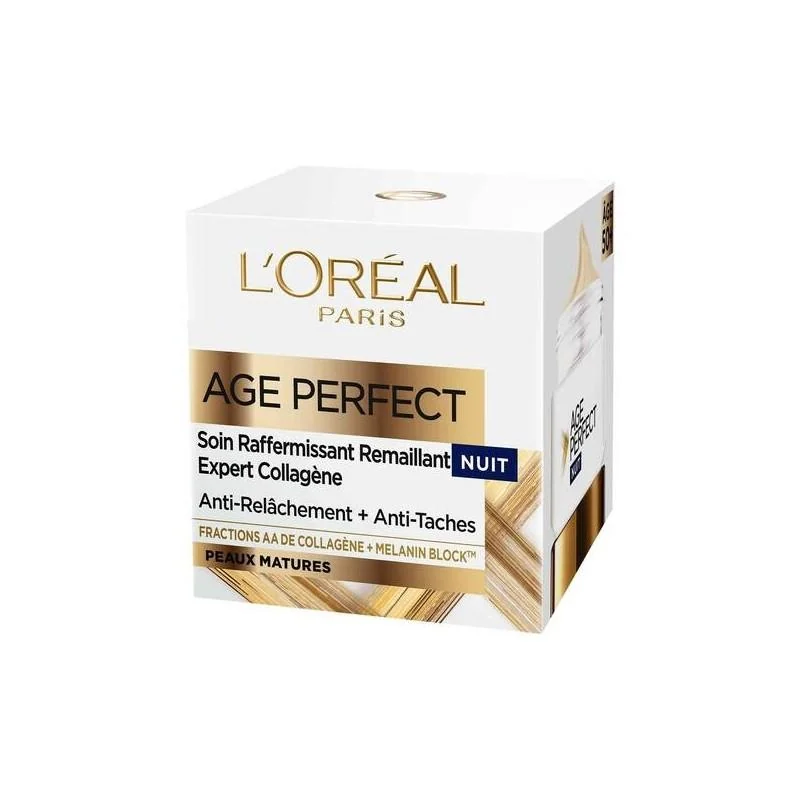 L’Oréal Paris Age Perfect Soin Raffermissant Remaillant NUIT Expert Collagène Anti-Relâchement + Anti-Taches