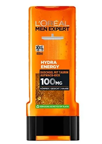 L’Oréal Paris Gel Douche Avec Taurine Pour Corps, Visage et Cheveux