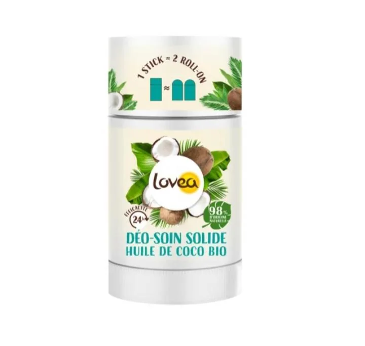 Lovea Déodorant solide en stick Huile de coco bio
