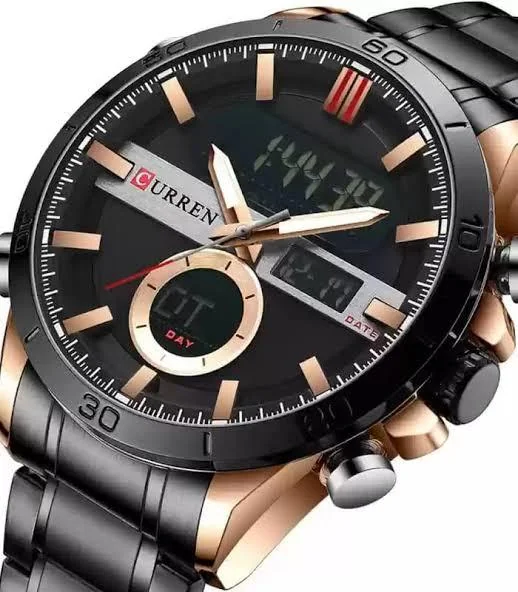 Montre de Sport pour Homme Montre de Sport pour Homme Montre de luxe, Acier inoxydable, Quartz, Numérique, 8384