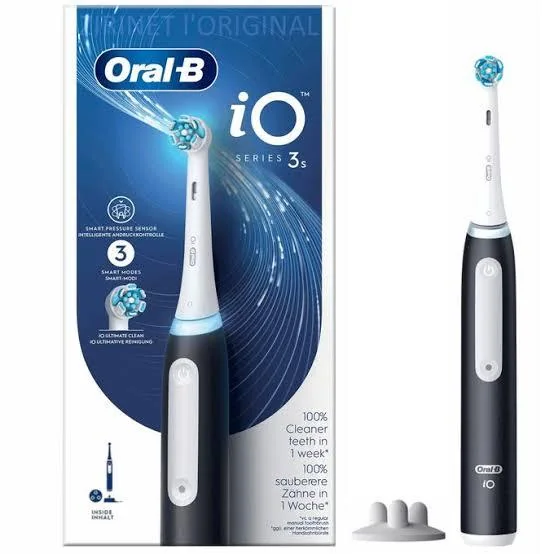 Oral B IO Serie 3 Brosse A dents Electrique Noir Avec Chargeur Smart Mode