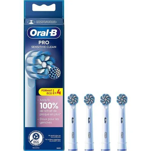 Oral B Oral-B Brossettes Pro Sensitive Clean(Tête) de Recharge pour Brosse à Dents Electrique X4