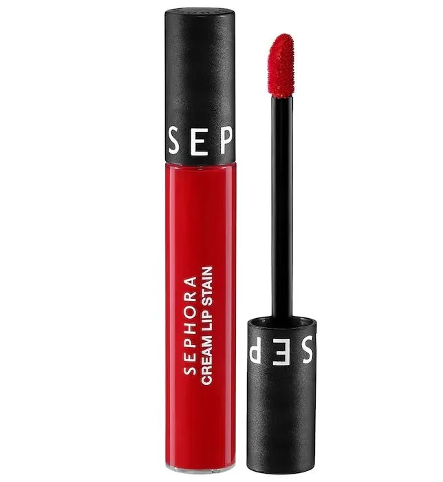 Sephora Rouge Velouté Sans Transfert Cream Lip Stain -01- Always Red