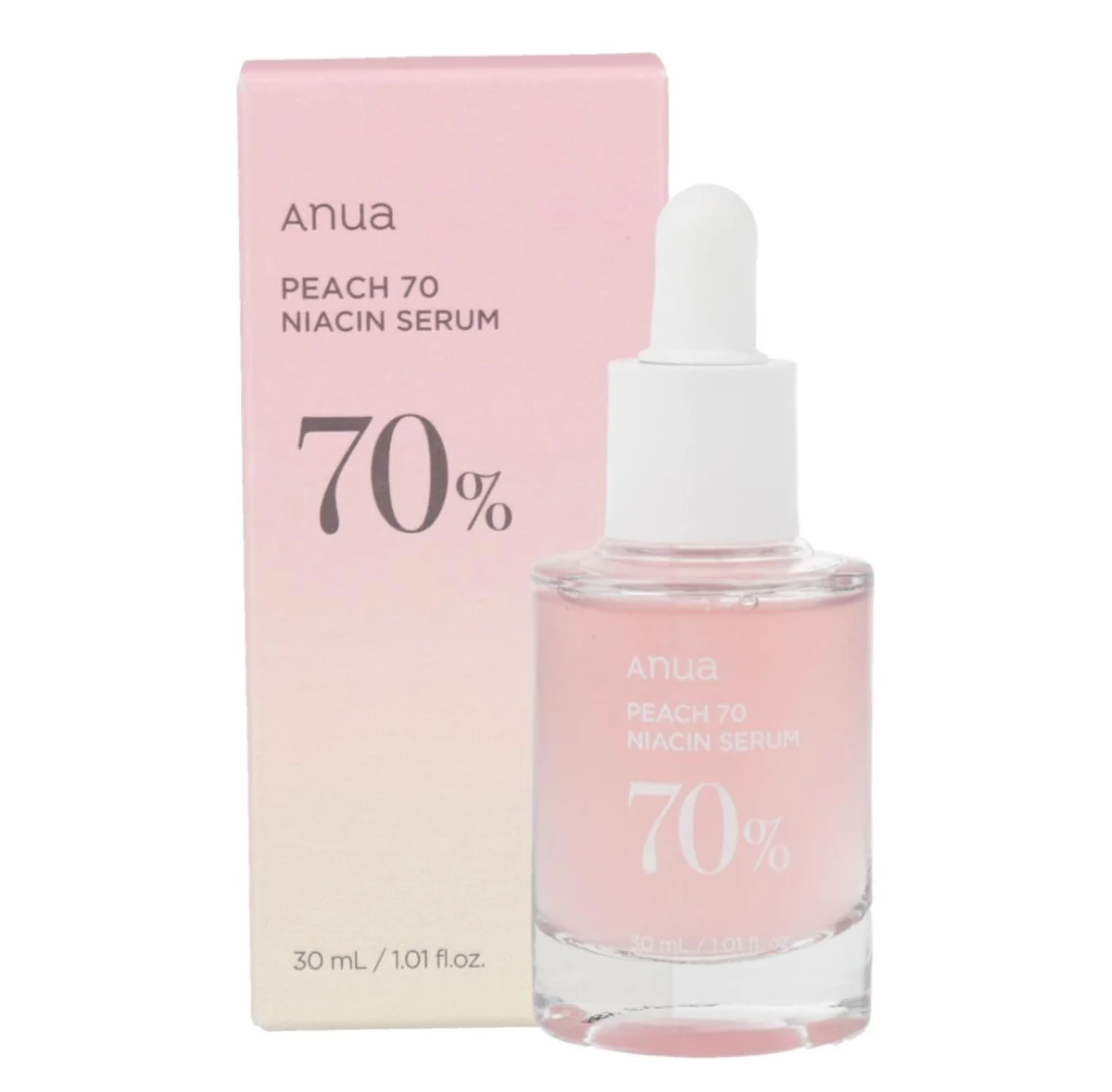 Serum Eclat 70% Peche et 5% Niacinamide - Peaux Ternes Seches Mixtes Grasses et Matures