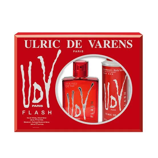 Ulric de varens flash coffret homme UDV flash Eau De Toilette   Déodorant en spray -200ml