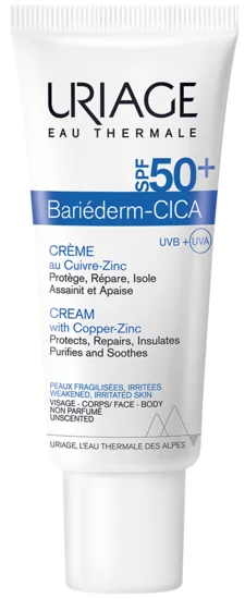 Une crème de soin réparateur et protecteur Bariéderm Cica-Crème SPF50+